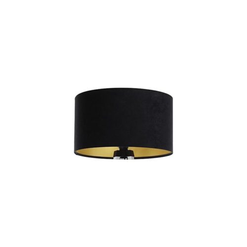 Univerzális lámpaernyő STANDART E27 átm. 45 cm fekete/arany