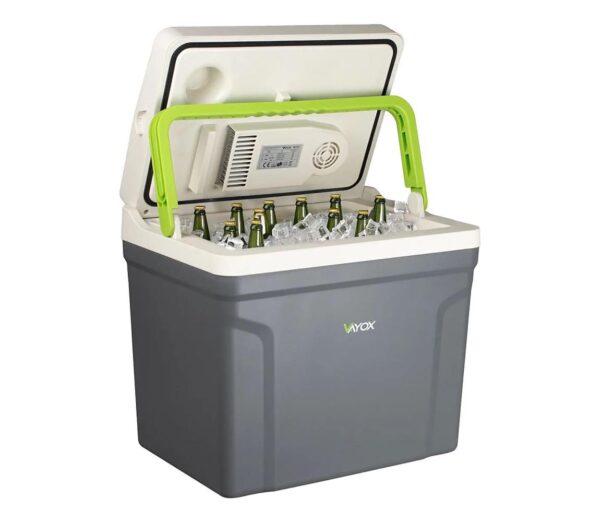 Vayox Utazó hűtő fűtési funkcióval 27 l 230V/12V/24V szürke