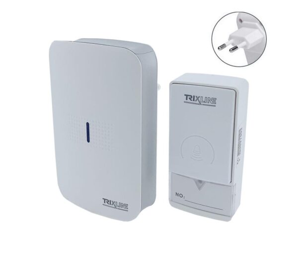 Vezeték nélküli csengő konnektorba PIEZO BELL 230V + 1x23A IP40 fehér