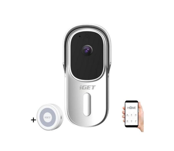 iGET Videó csengő mozgásérzékelővel Full HD 1080p IP65 Wi