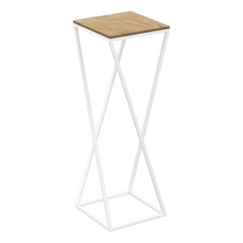 Virágállvány 70x24 cm fehér