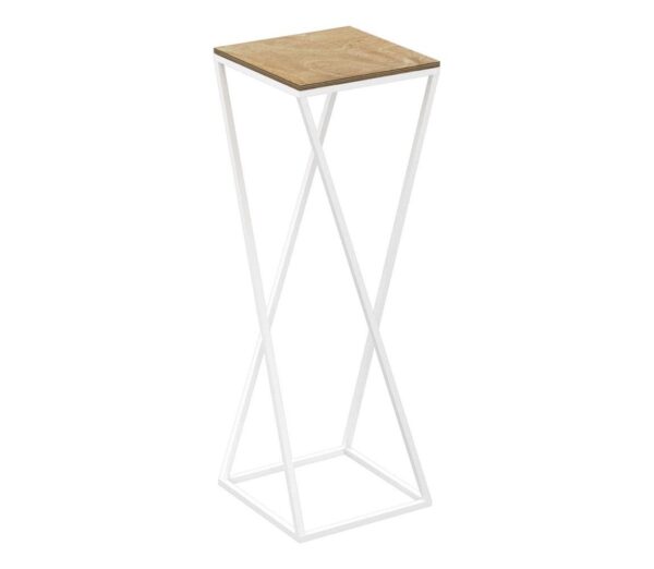 Virágállvány 70x24 cm fehér