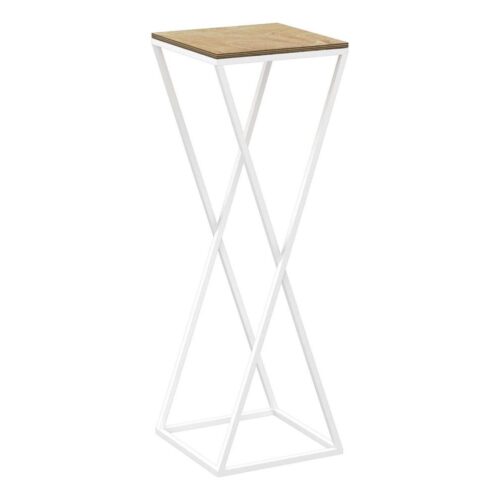 Virágállvány 70x24 cm fehér