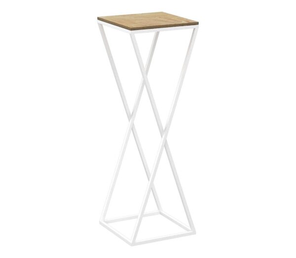 Virágállvány 70x24 cm fehér