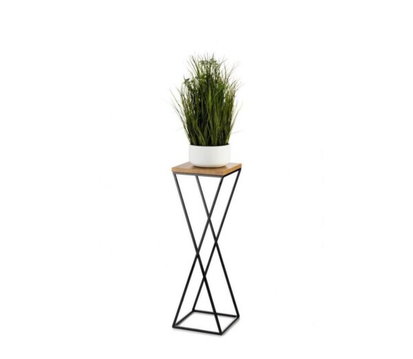 HowHomely Virágállvány 70x24 cm fekete/barna