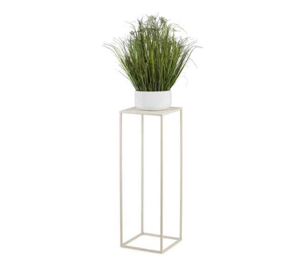 HowHomely Virágállvány 70x24 cm krémes