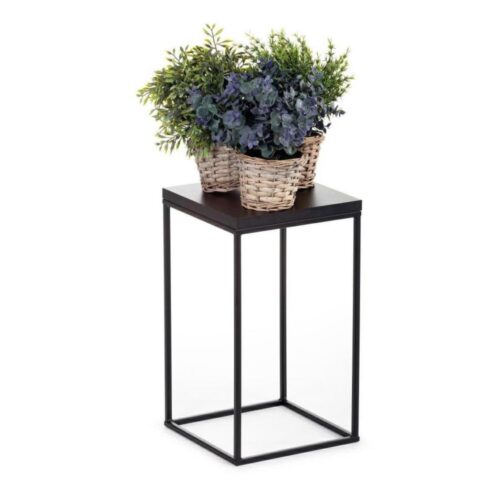 HowHomely Virágállvány BASICLOFT 40x24 fekete