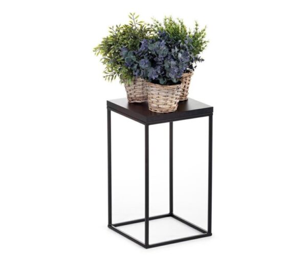 HowHomely Virágállvány BASICLOFT 40x24 fekete
