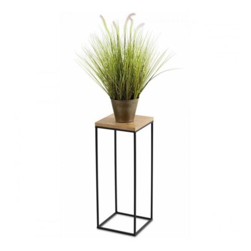 HowHomely Virágállvány BASICLOFT 60x24 fekete/barna