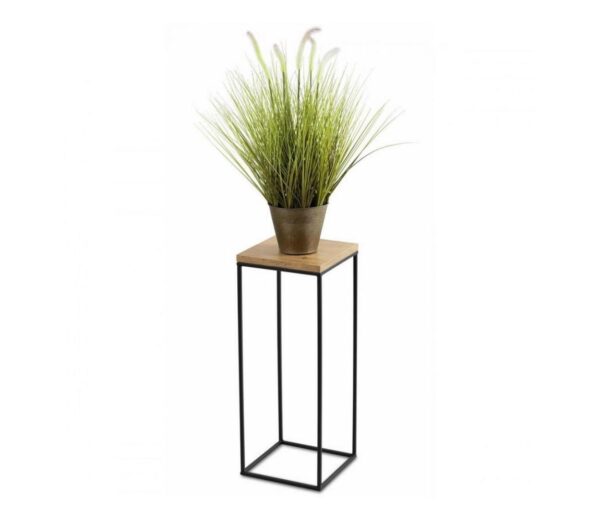HowHomely Virágállvány BASICLOFT 60x24 fekete/barna