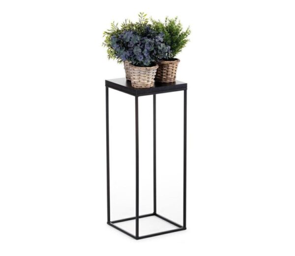 HowHomely Virágállvány BASICLOFT 60x24 fekete