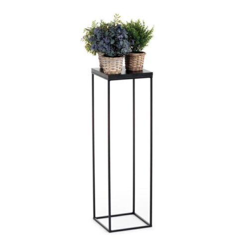 HowHomely Virágállvány BASICLOFT 80x24 fekete