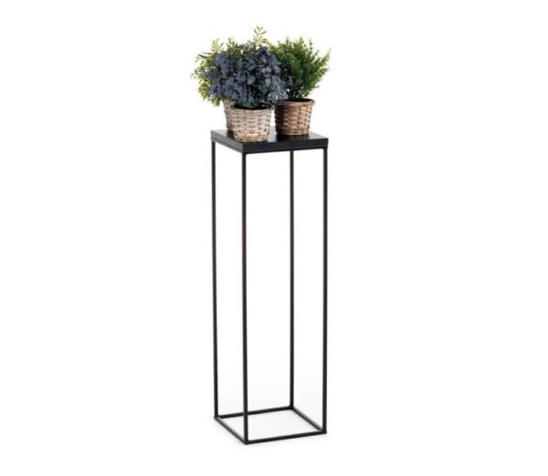 HowHomely Virágállvány BASICLOFT 80x24 fekete