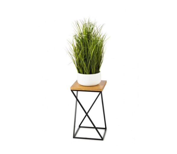 HowHomely Virágállvány LOFT 40x24 cm fekete/barna