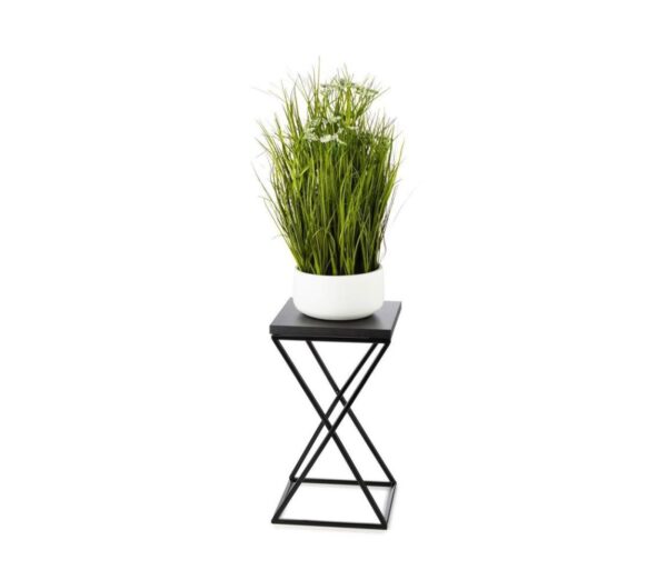 HowHomely Virágállvány LOFT 40x24 cm fekete