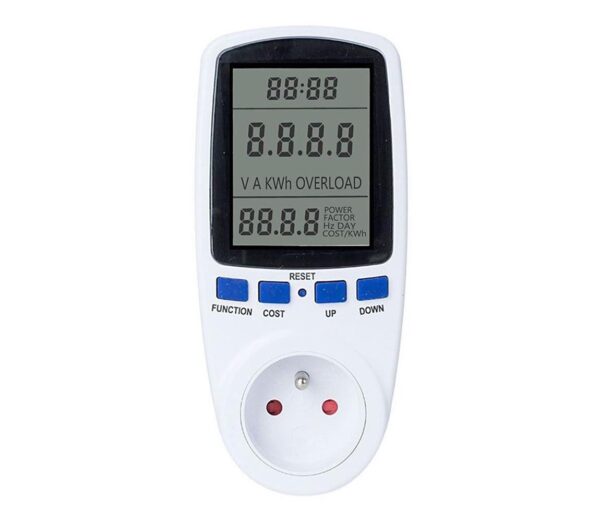 Wattmérő és áramfogyasztásmérő3600W/230V